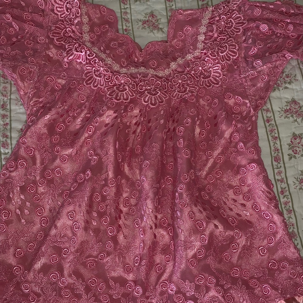 Pink authentic Guatemalan shirt